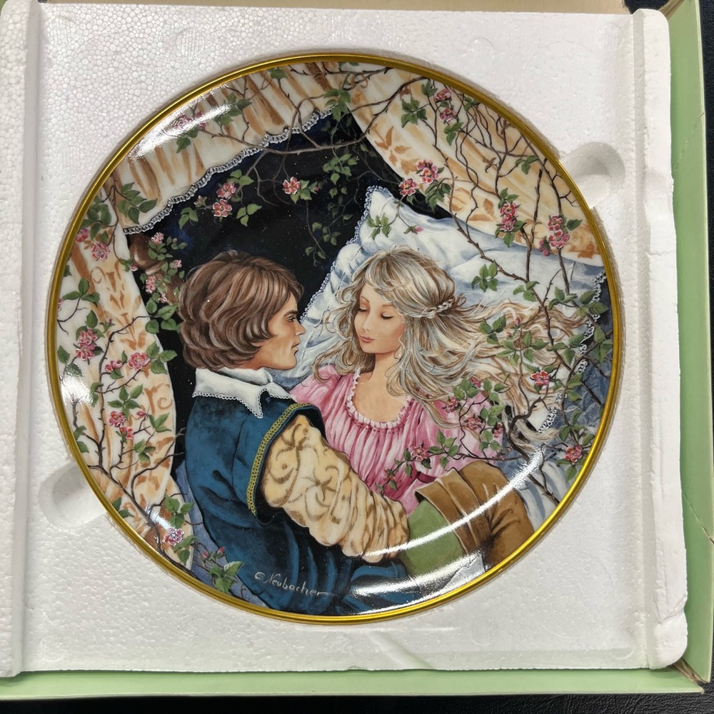 Kaiser Porcelain Sleeping Beauty plate